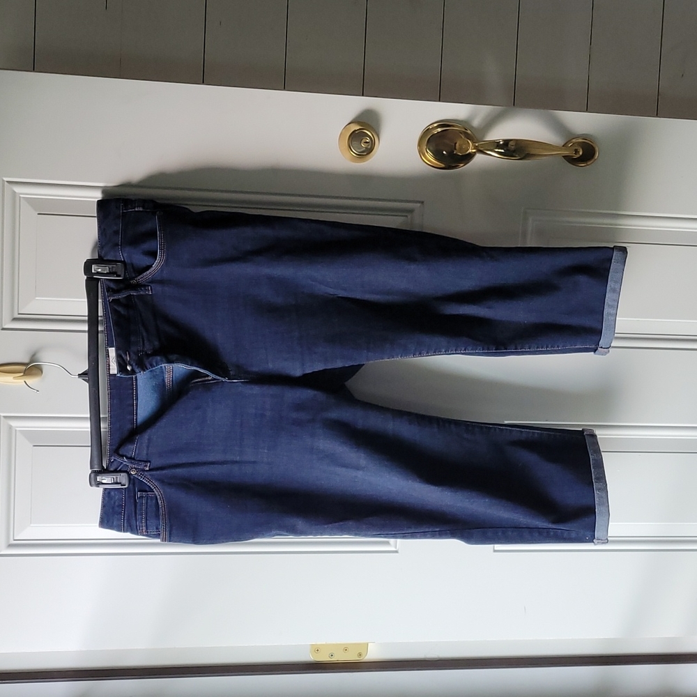 St John's Bay Dark Blue Jean Capri's 18W